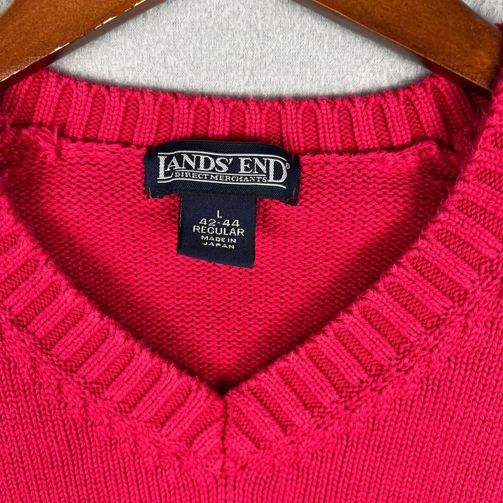Lands End size tag